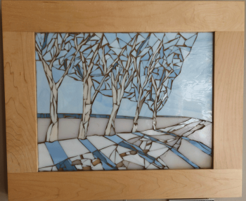 Five-Winter-Trees-Framed