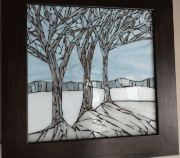 Three-Winter-Trees-Framed