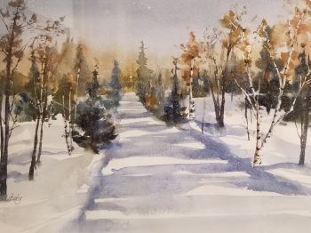 Forest Winter Road